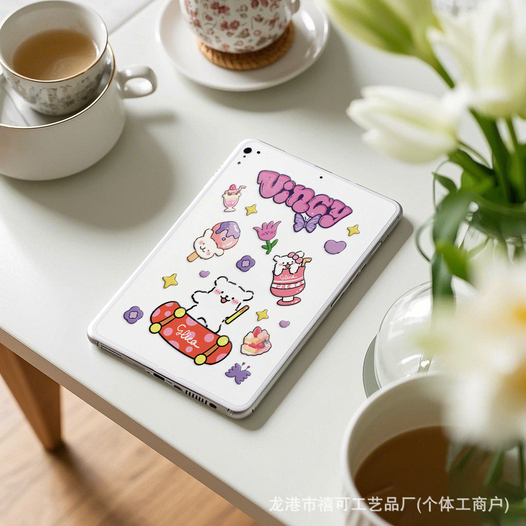 5D Line Puppy Embossed Stickers