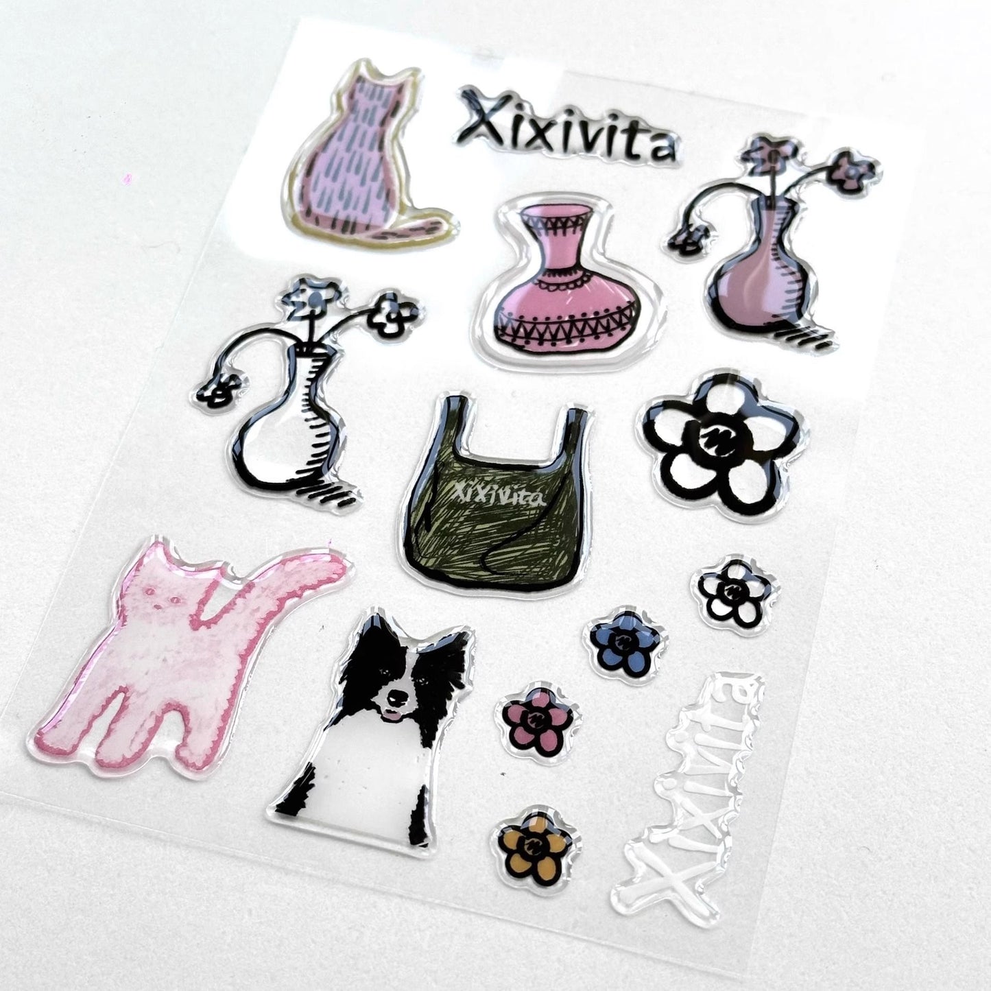 3D Cute Jelly Stickers