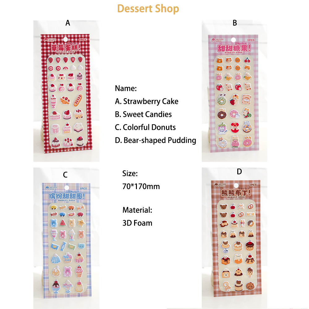 3D Cartoon Foam Stickers