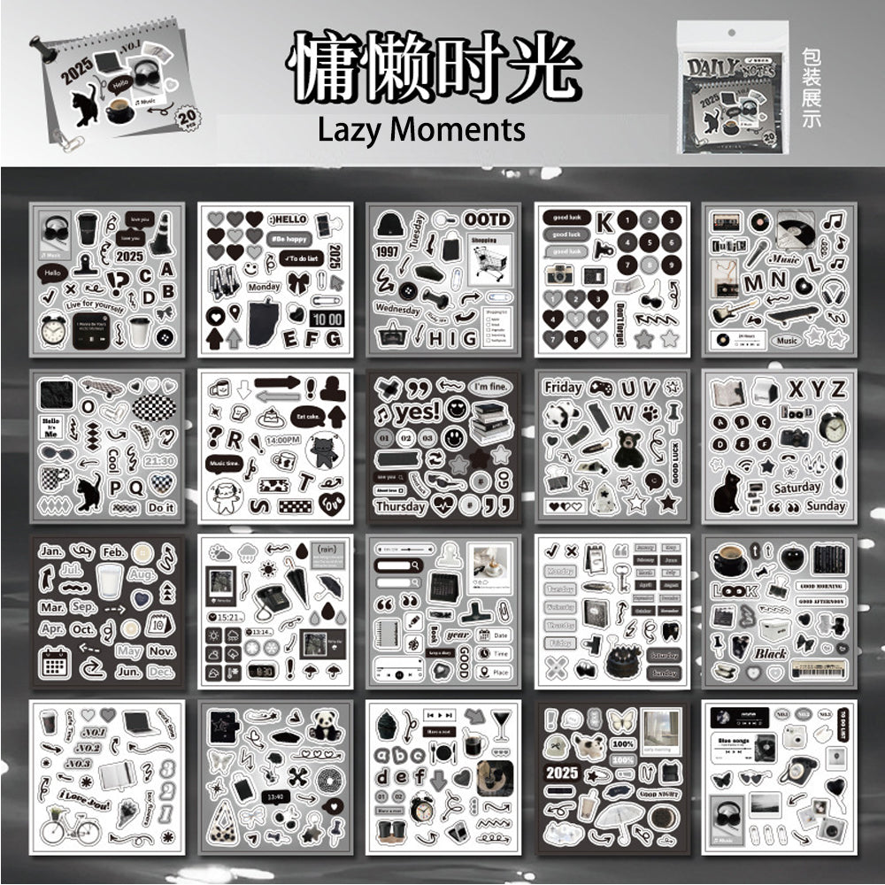 DECO Square-Cut Sticker Book-Korean INS Style