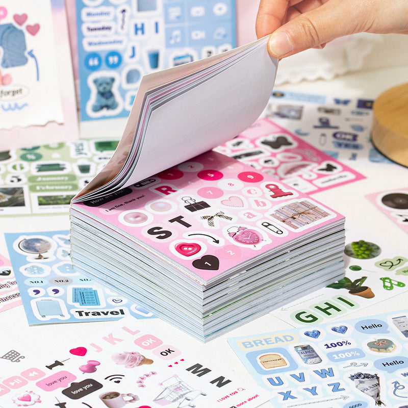 DECO Square-Cut Sticker Book-Korean INS Style