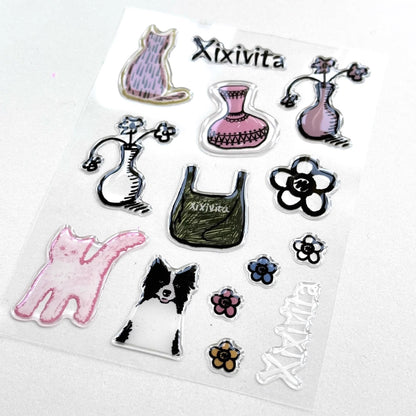 3D Cute Jelly Stickers