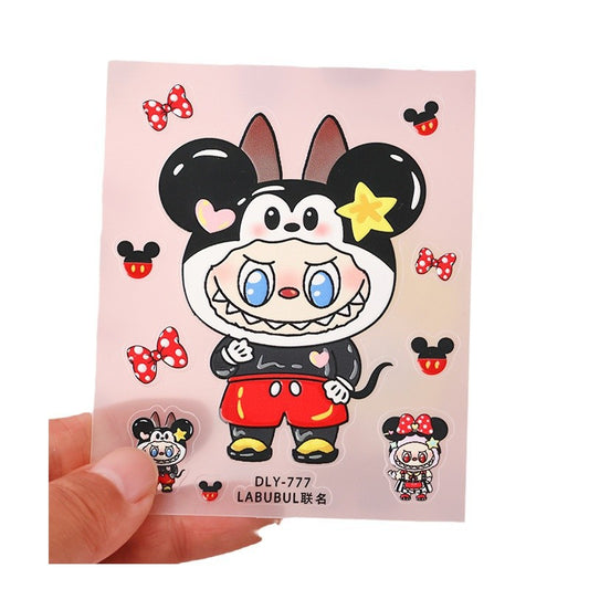 5D Labubu Embossed Stickers