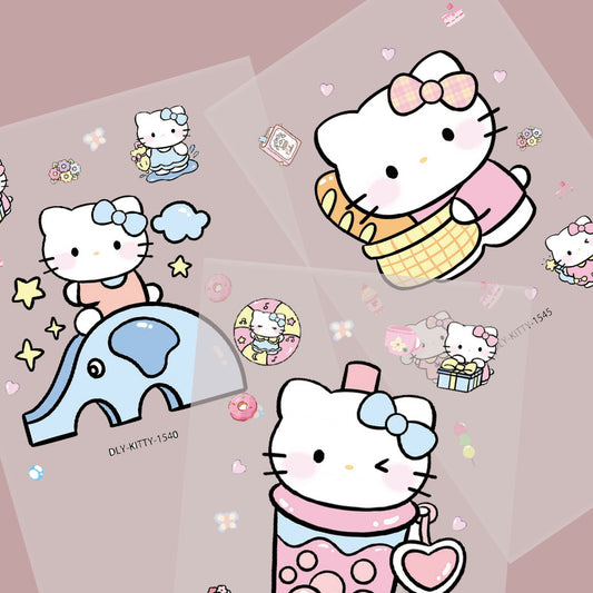 5D KT Cat Embossed Stickers
