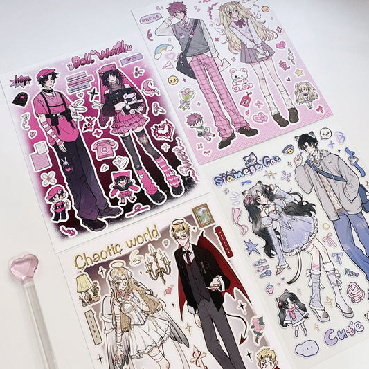 Couple Stickers- Original Anime