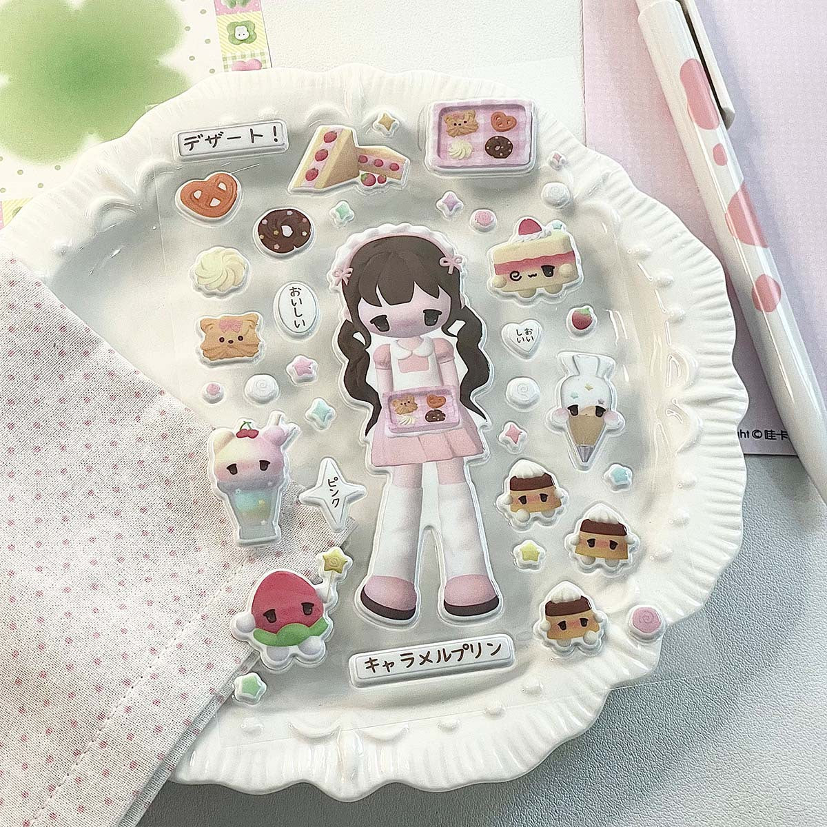 3D Bubble Character Stickers