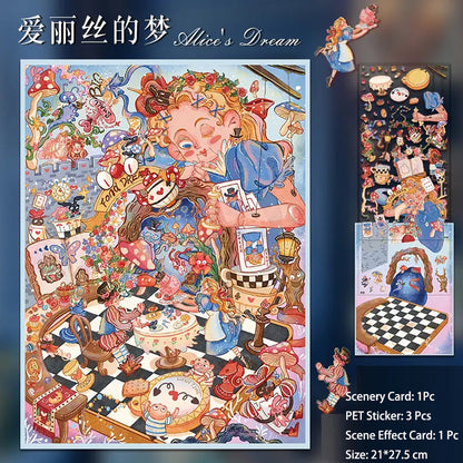 3D Scenery Stickers(21*27.5cm)