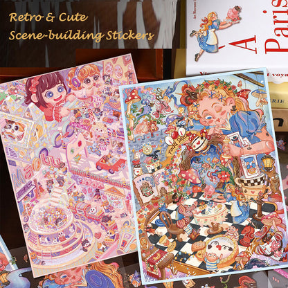 3D Scenery Stickers(21*27.5cm)
