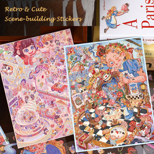 3D Scenery Stickers(21*27.5cm)