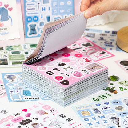 DECO Square-Cut Sticker Book-Korean INS Style