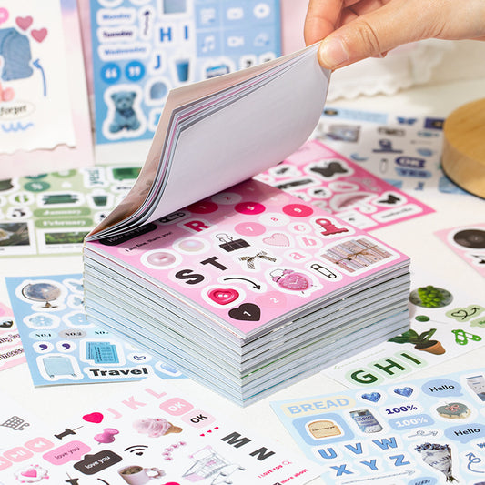 DECO Square-Cut Sticker Book-Korean INS Style